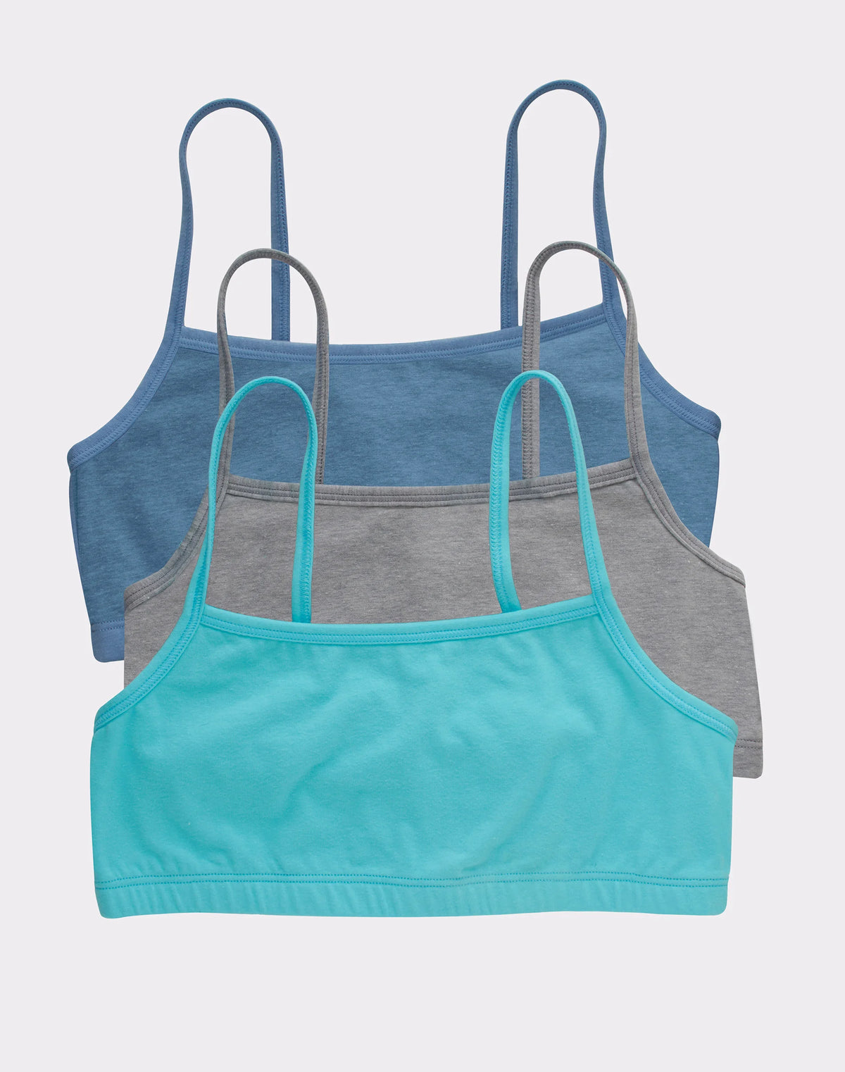 Hanes Women's String Crop Bralette, 3-Pack