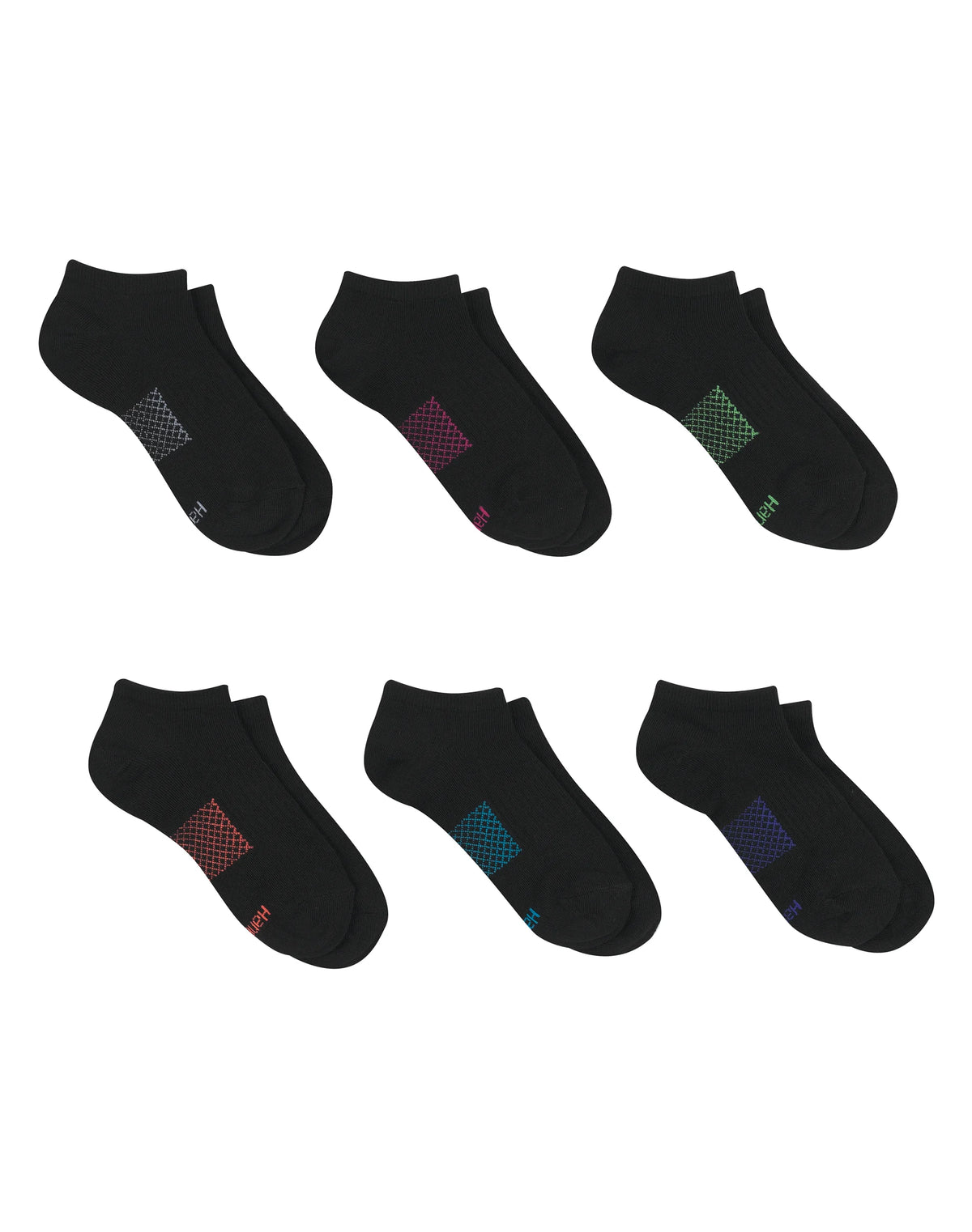 Hanes Women's Lightweight Performance No Show Socks, 6-Pairs