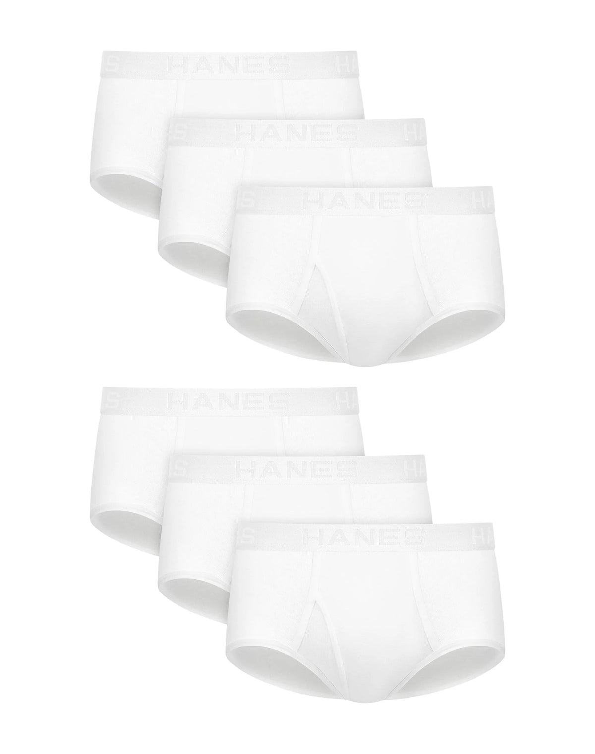 Hanes Ultimate Men's Underwear Briefs Pack - 6-Pack - ComfortSoft Cotton Underwear - Moisture-Wicking