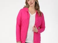 Hanes Women's Slub Jersey Full Zip Hoodie