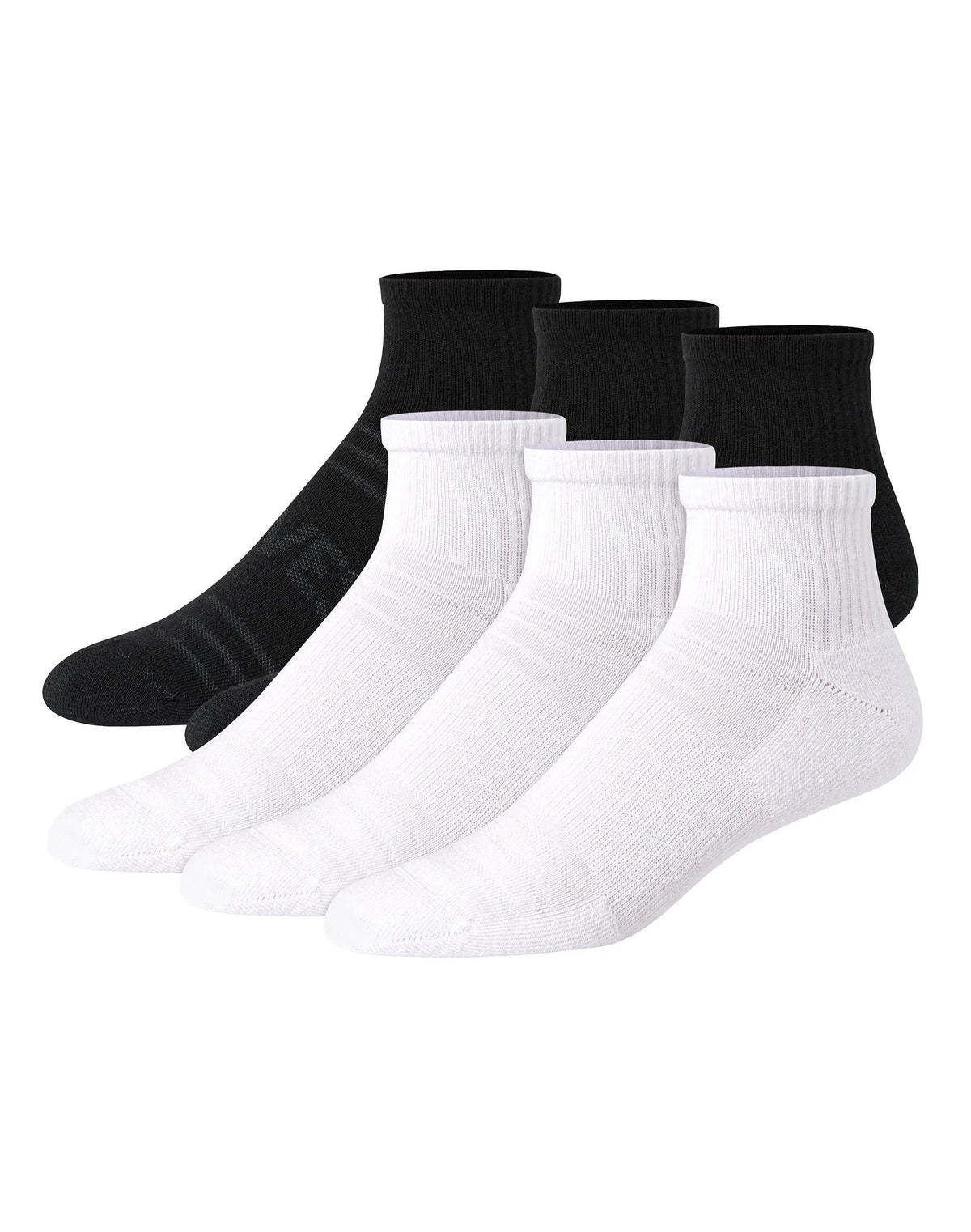 Hanes Moves Breathable Mesh Men’s Ankle Socks, Shoe Sizes 6-12, 6-Pairs