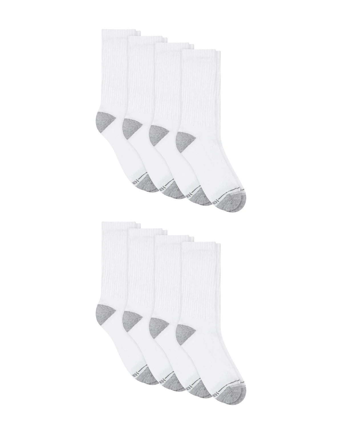 Hanes Men's Crew Socks Pack, 8-Pack, X-Temp® Breathable & Cooling, Odor Control