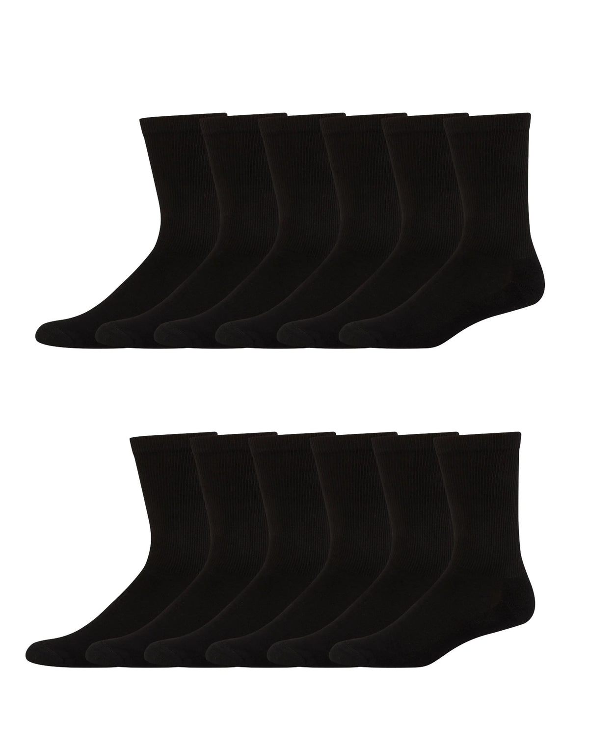 Hanes Men's FreshIQ® X-Temp® Active Cool® Big and Tall Crew Socks 12-Pack