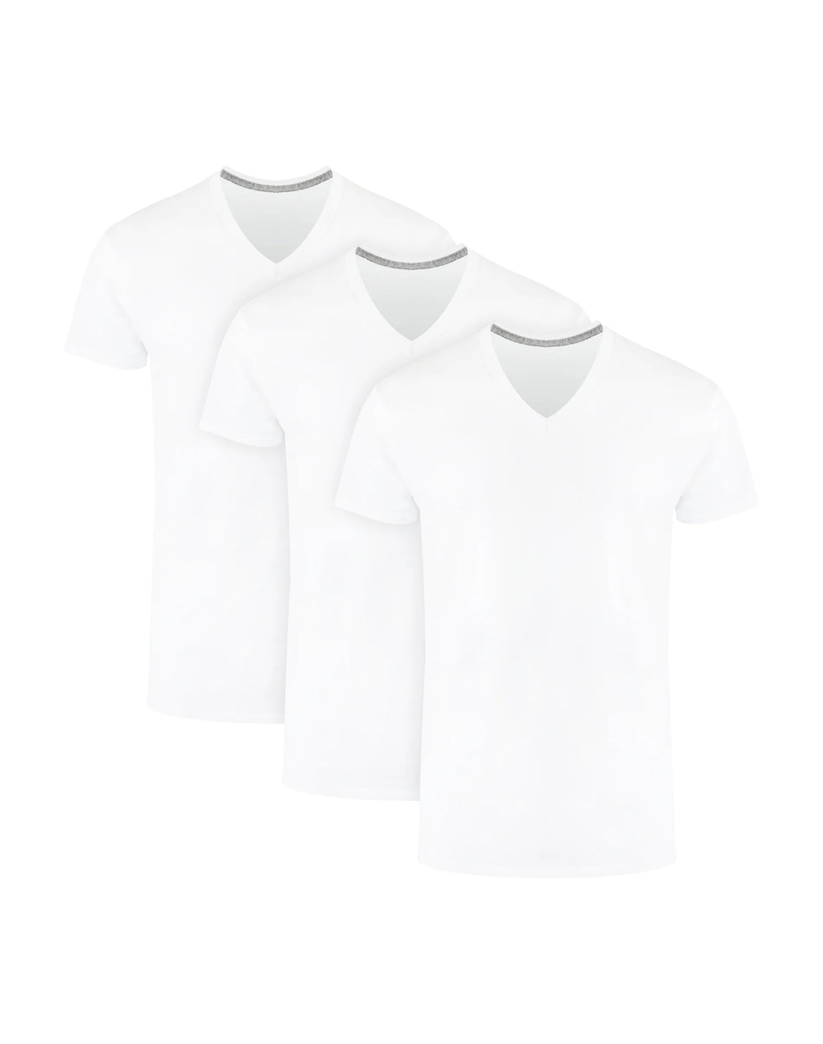Hanes Ultimate Men's Undershirts Pack - 3-Pack - ComfortBlend V-Neck T-Shirts - Moisture-Wicking