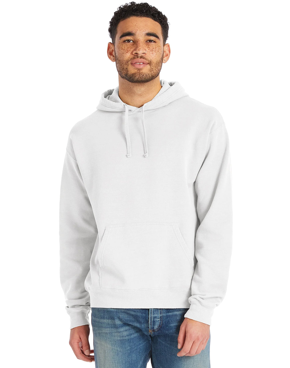 Hanes Men's Garment Dyed Fleece Hoodie