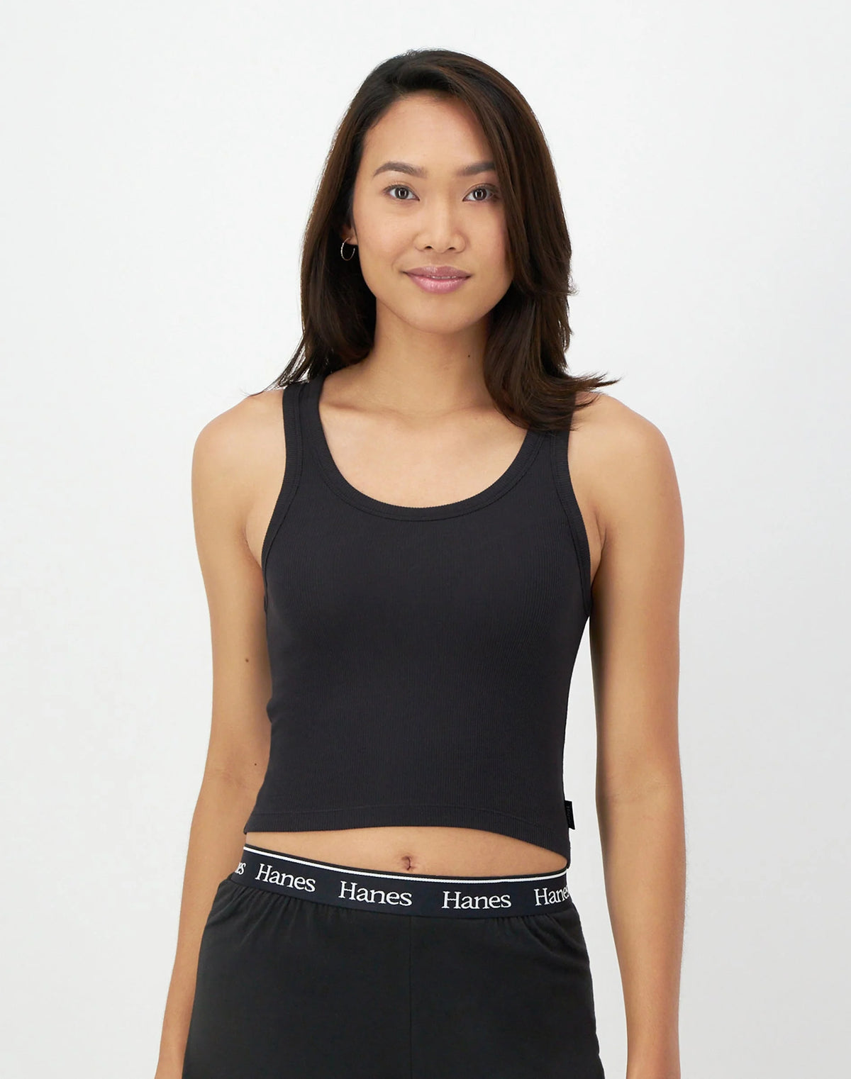 Hanes Originals Comfywear Women's Rib Crop Tank
