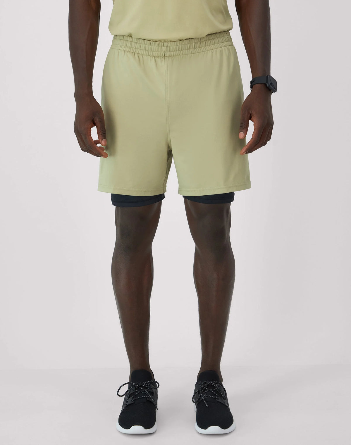 Hanes Moves Men's 2-in-1 Gym Shorts, 5" Inseam
