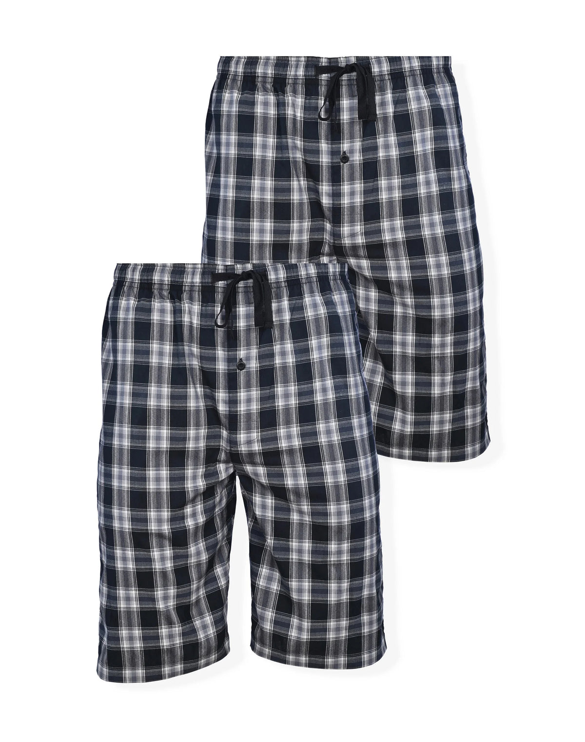 Hanes Men’s Pajama Shorts, 2-Pack, Woven Stretch Cotton