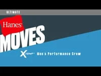 Hanes Moves Ultimate Men's Breathable Mesh Crewneck T-Shirt, X-Temp, White, 3-Pack