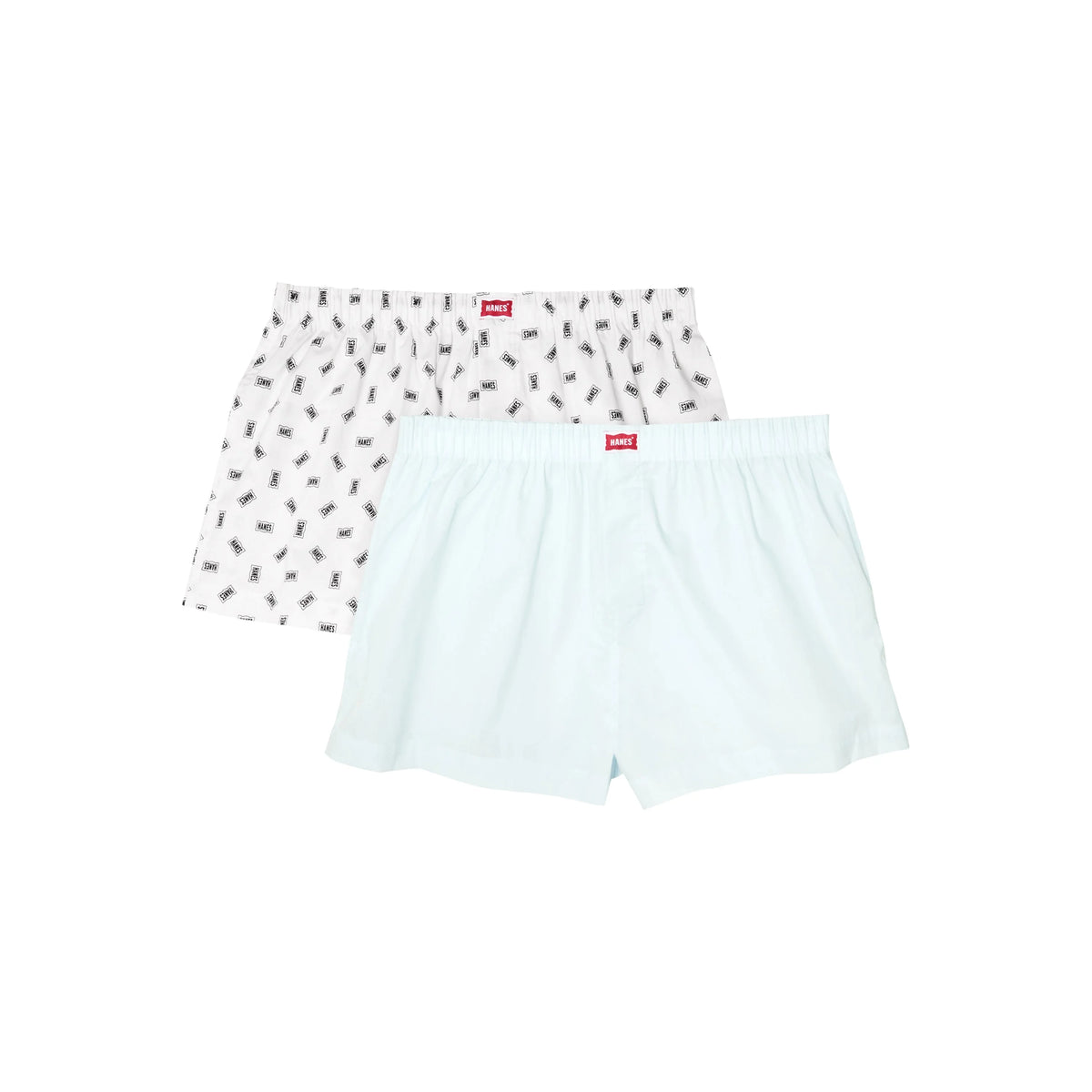 Hanes Originals Women's Underwear Boxers Pack, 2-Pack, Cotton Woven Lightweight Lounge Boxer
