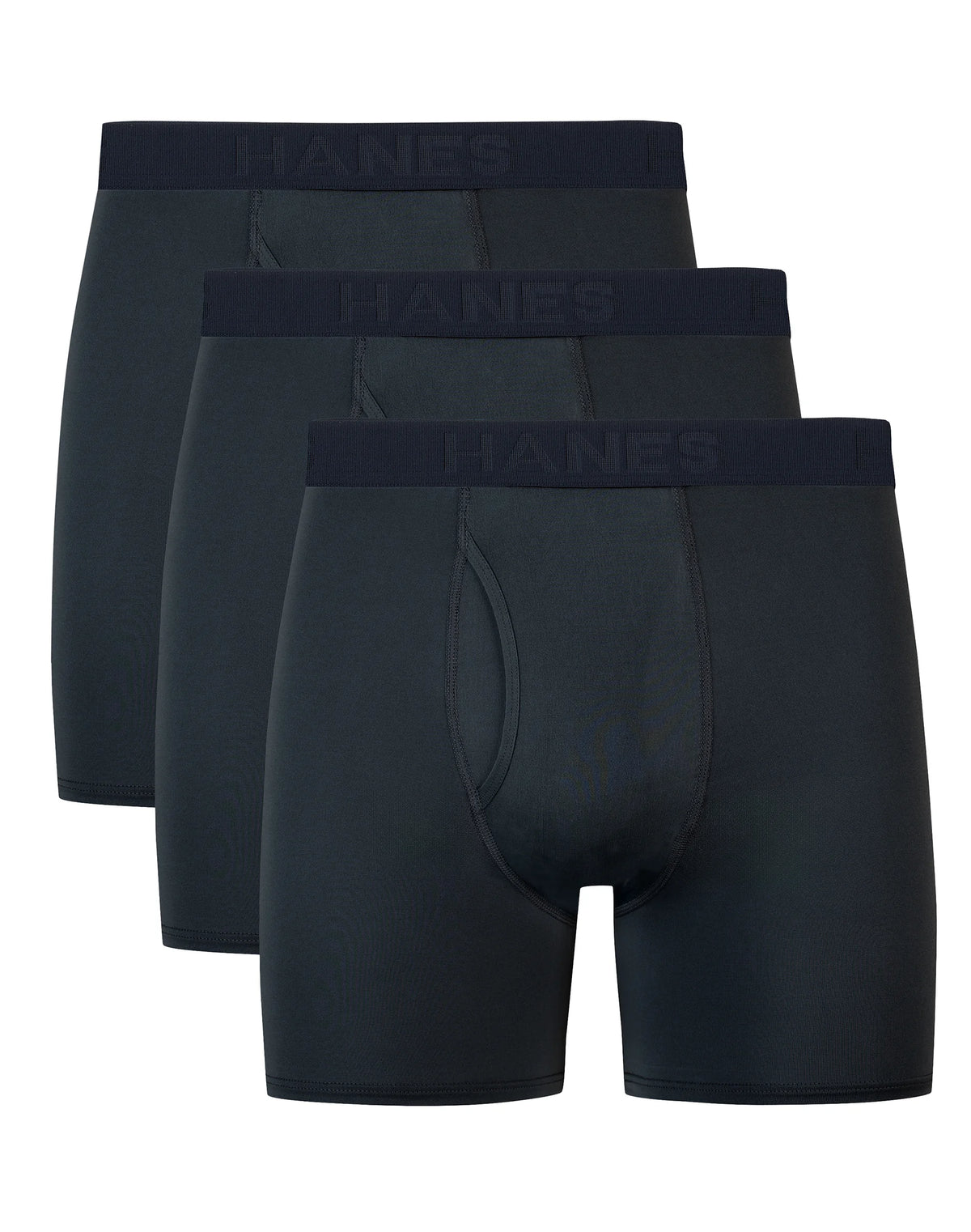 Hanes Ultimate® Comfort Sport Men's Underwear Boxer Briefs Pack – 3-Pack – X-Temp® – Moisture-Wicking Performance