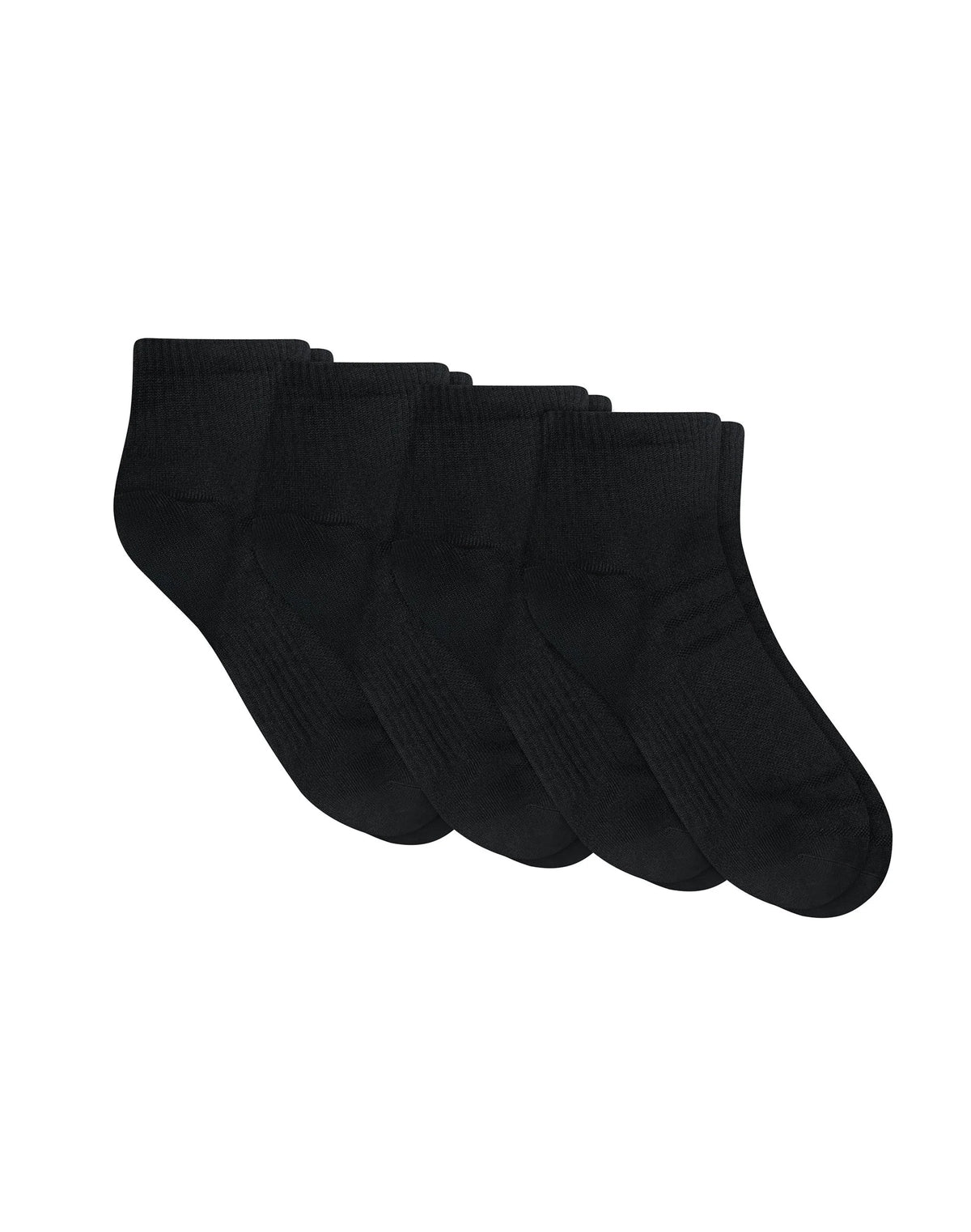 Hanes Moves Men's Ankle Socks Pack, 4-Pair Pack, 360 Stretch, Lightweight, Moisture Wicking