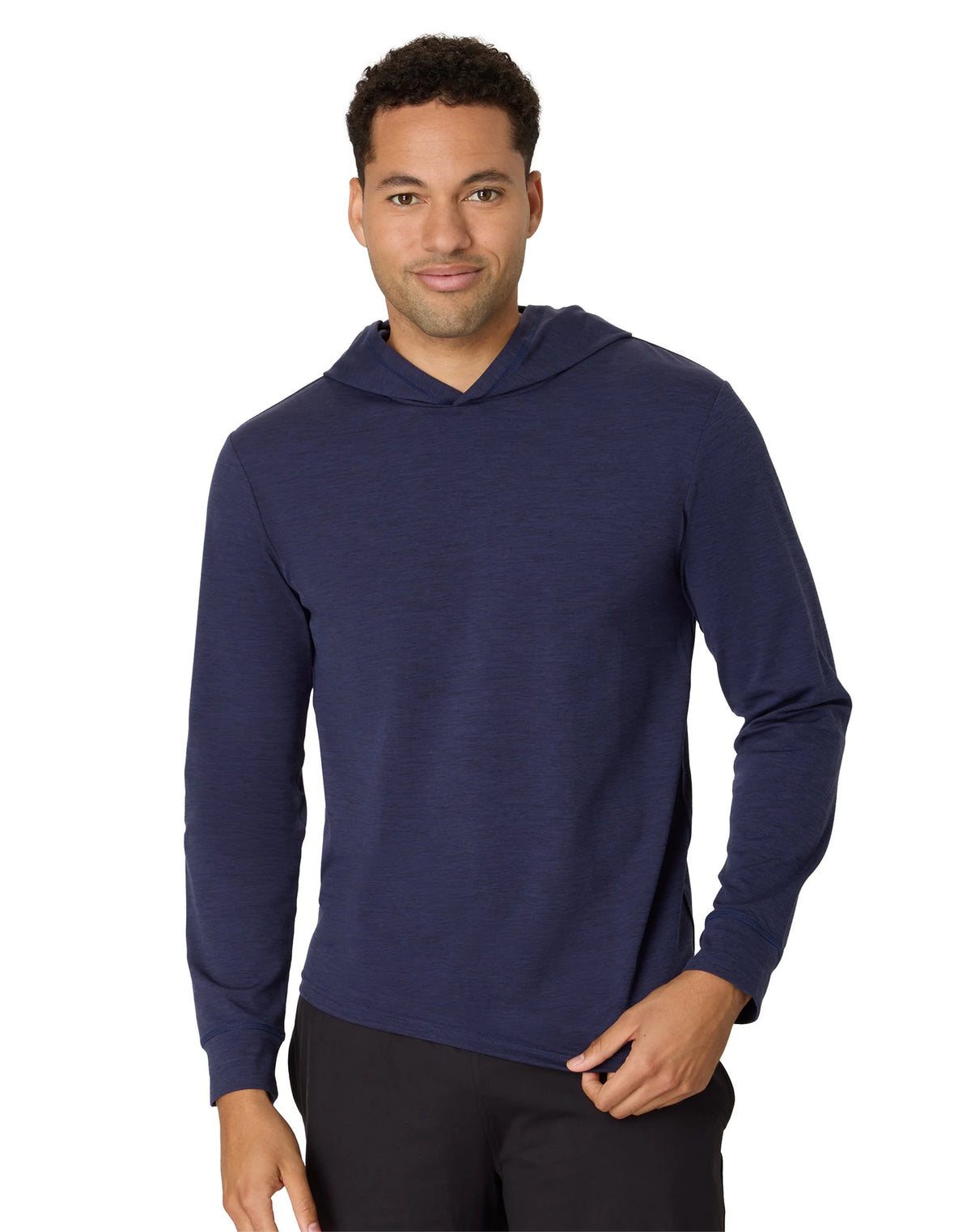 Hanes Moves Men’s Hooded Long-Sleeve T-Shirt, Moisture-Wicking