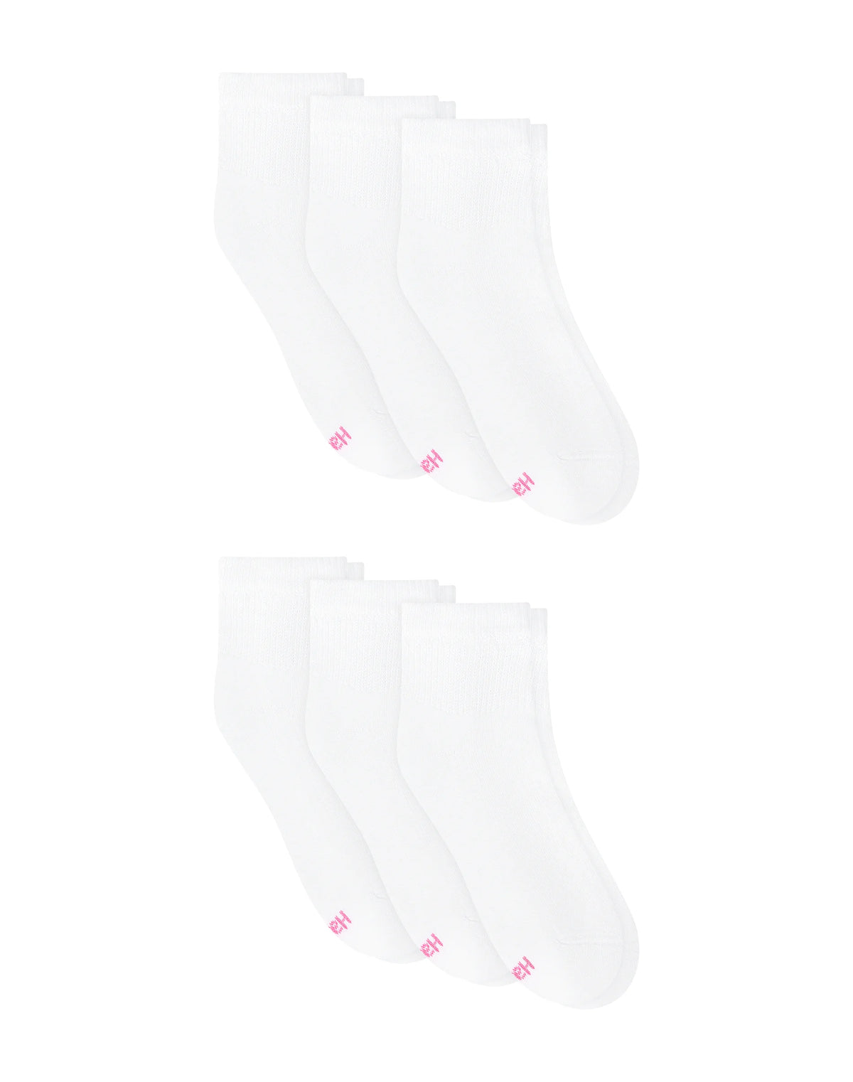 Hanes Ultimate Women's Ankle Socks, Cushioned, 6-Pairs