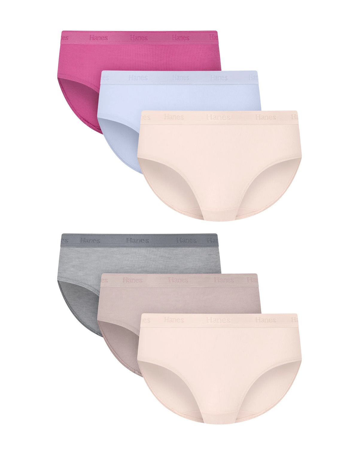 Hanes Originals SuperSoft Underwear Hipsters Pack, 6-Pack, Moisture-Wicking