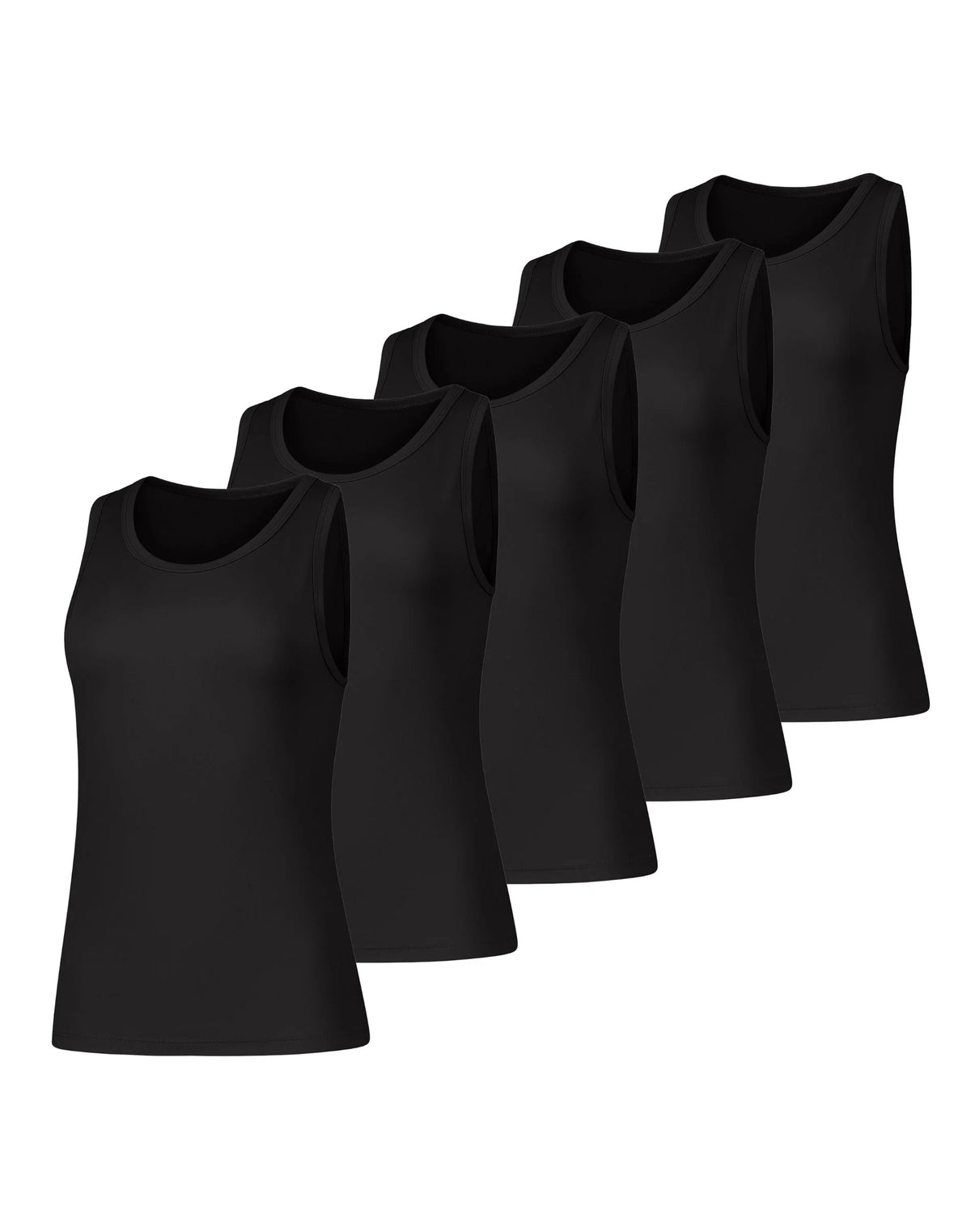 Hanes Cool DRI Women’s Tank Top Pack, 5-Pack, Moisture Wicking