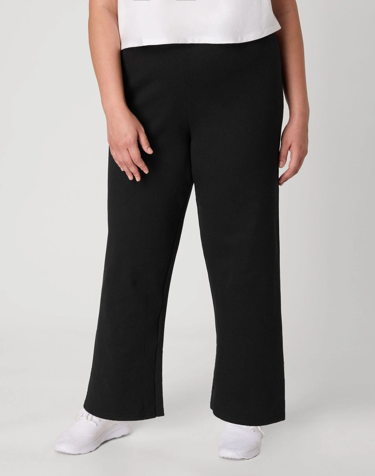 Hanes Just My Size EcoSmart Women's Fleece Sweatpants, Open Leg, 30.5" (Plus Size)