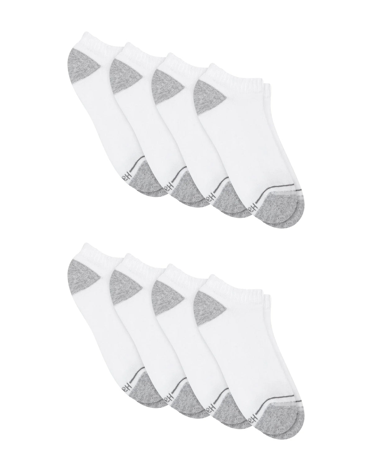 Hanes Men’s No Show Socks Pack - 8-Pack - Athletic Cushioned Socks - X-Temp Cooling - Breathable Mesh - Odor Control