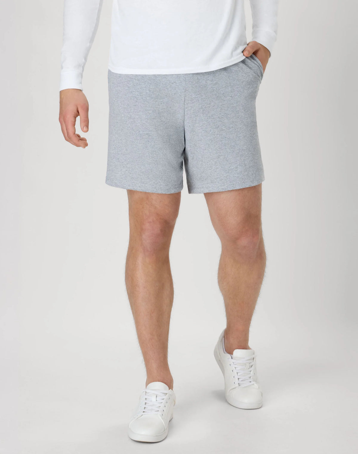 Hanes Essentials Men's Cotton Shorts With Pockets, 7.5"
